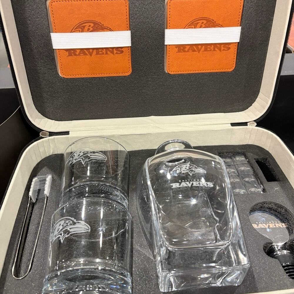 Special Event Raven NFL 26oz Decanter Box Set